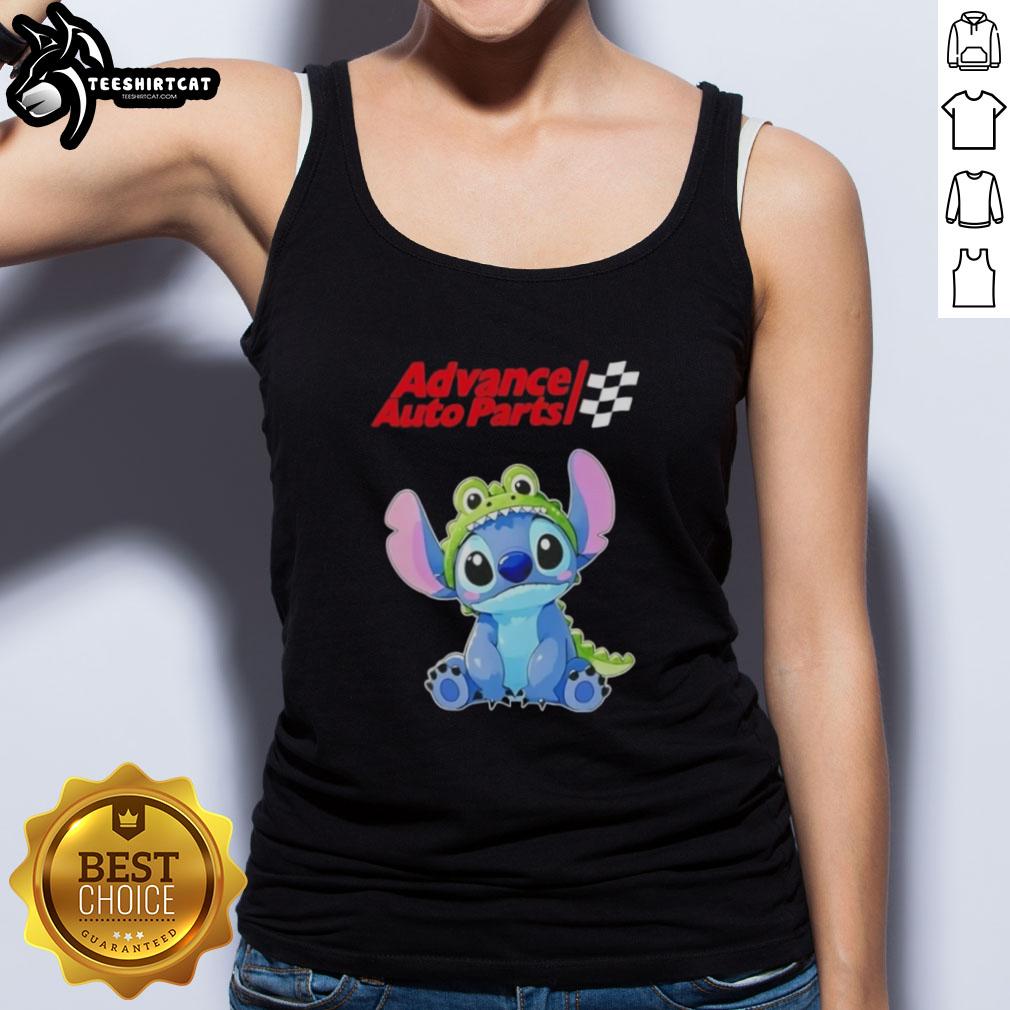 Top-Stitch Cosplay Crocodile X Advance Auto Parts tank top featuring vibrant graphics and a stylish design for cosplay enthusiasts.