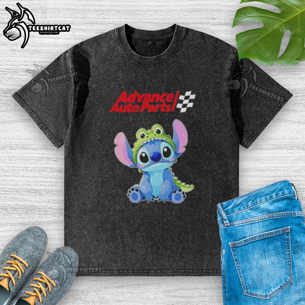 Top Stitch Cosplay Crocodile X Advance Auto Parts washed t-shirt featuring a vibrant design and comfortable fit.