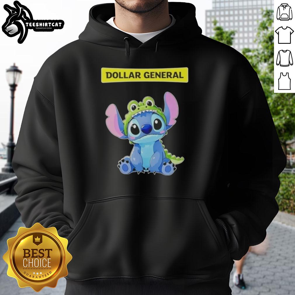 Top Stitch Crocodile X Dollar General hoodie cosplay outfit displayed on a mannequin, showcasing vibrant colors and design.