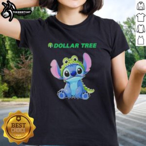 Top Stitch Cosplay Crocodile X Dollar Tree Ladies Tee featuring vibrant colors and unique design for cosplay enthusiasts.