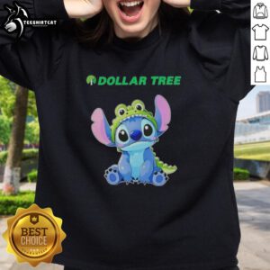 Top-stitch cosplay crocodile design on a Dollar Tree sweatshirt, showcasing creative and unique DIY fashion.