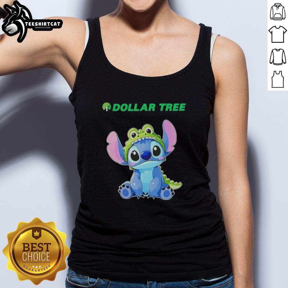 Top Stitch cosplay featuring a crocodile design on a Dollar Tree tank top, showcasing creativity and DIY fashion.