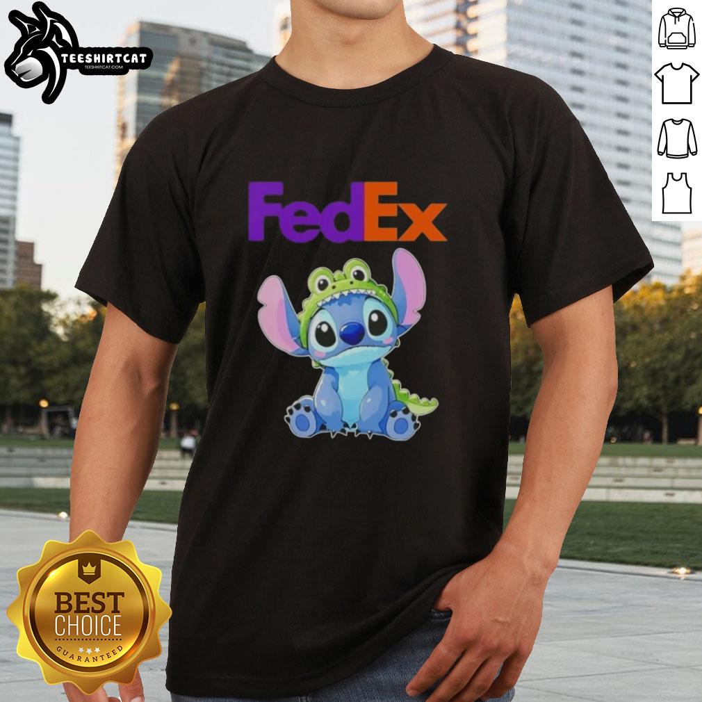 Top Stitch Cosplay Crocodile X FedEx T-Shirt featuring vibrant graphics and unique design for cosplay enthusiasts.