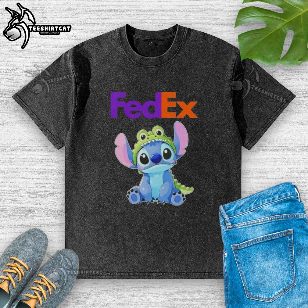 Top Stitch Cosplay Crocodile X FedEx washed t-shirt featuring vibrant colors and unique design for fans.
