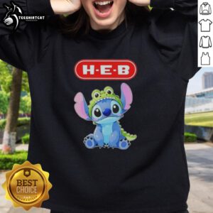 Top Stitch Cosplay Crocodile X H.E.B. sweatshirt featuring vibrant graphics and a comfortable fit for fans.
