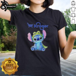 Top Stitch Cosplay Crocodile X Kroger Ladies Tee featuring vibrant design and comfortable fit for cosplay enthusiasts.
