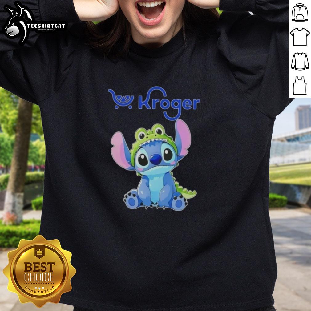 Alt Text: Top Stitch Cosplay Crocodile X Kroger Sweatshirt featuring vibrant colors and unique design for fans and collectors.
