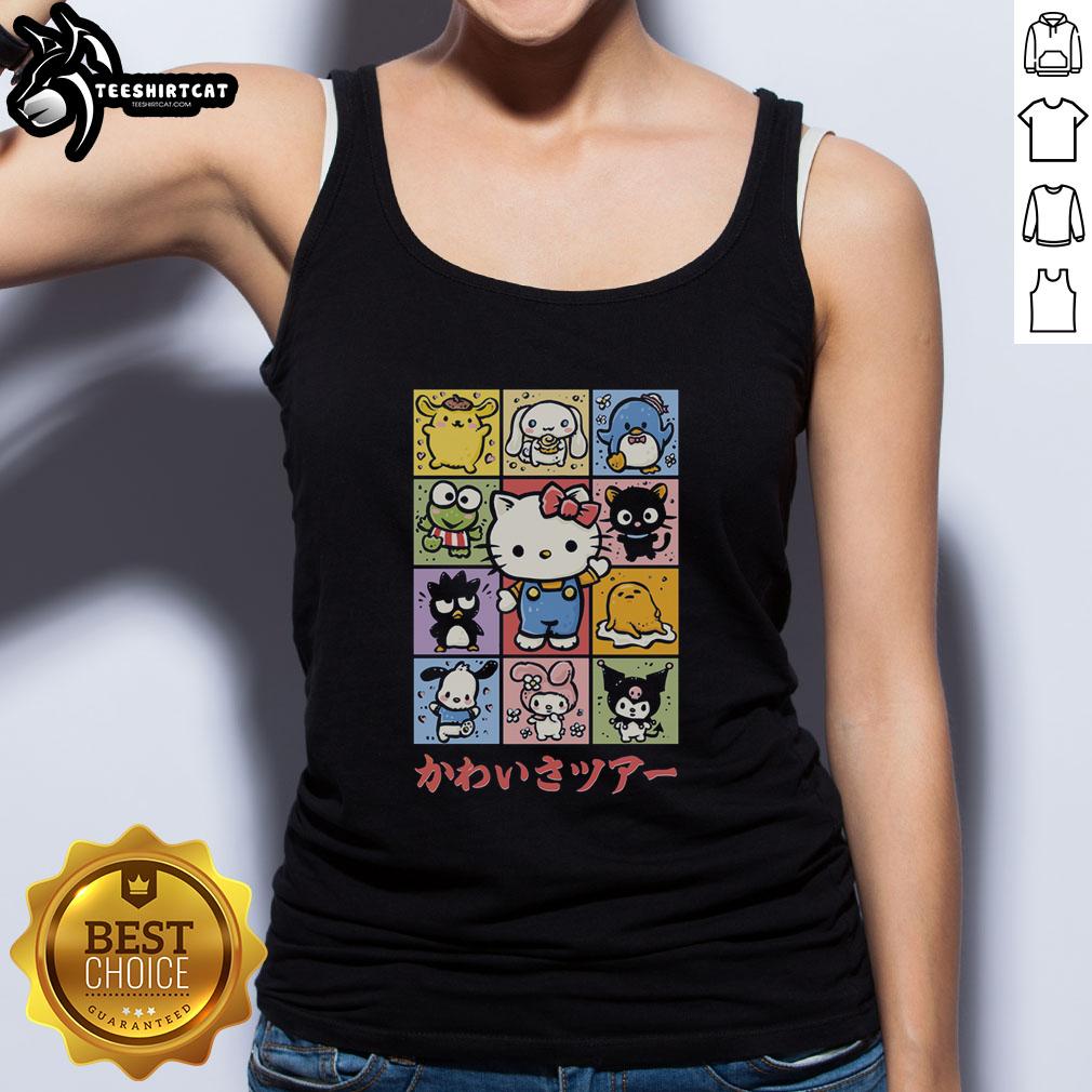 Top The Cuteness Tour Tank Top featuring a playful design, perfect for summer outings and casual wear.