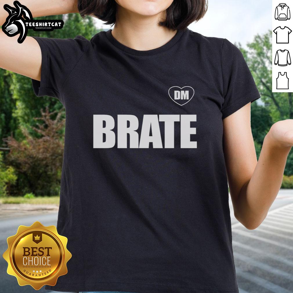 Alt Text: Awesome Dejan Milojevic DM Brate with Heart Ladies Tee featuring a stylish design and vibrant colors.
