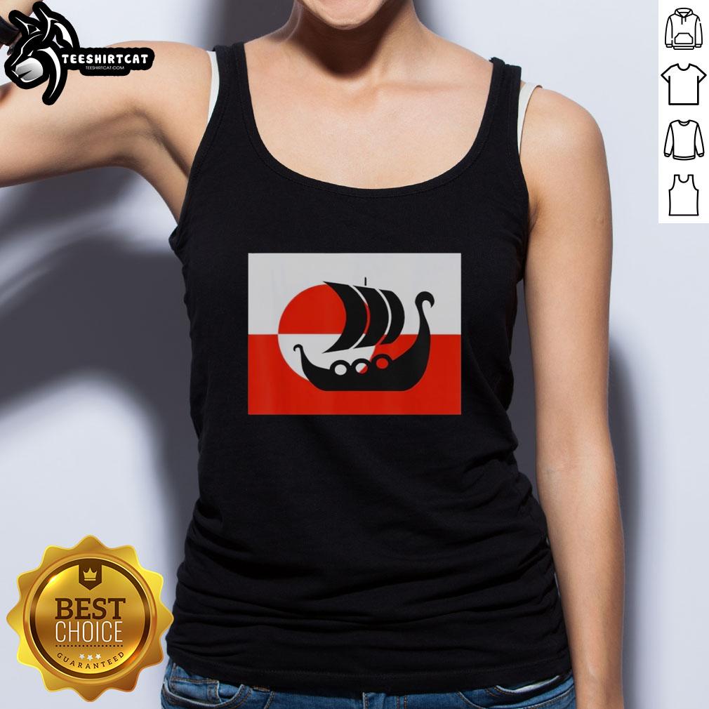 Awesome Denmark Greenland flag tank top design, showcasing support for Danish culture. Not for sale, unique style.