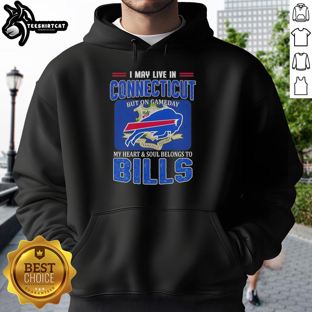 Alt Text: Buffalo Bills hoodie showcasing team spirit, perfect for game day, combining style and loyalty in Connecticut.