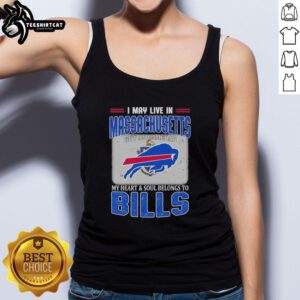 Buffalo Bills tank top showcasing team spirit, perfect for fans in Massachusetts on game day.