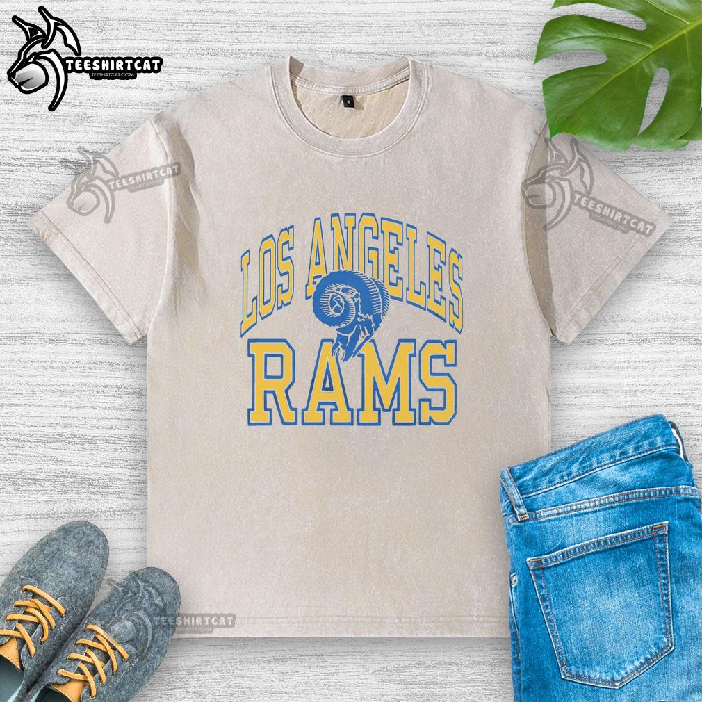 Hot Los Angeles Rams Arch Washed T-Shirt in vibrant colors, perfect for fans showcasing team spirit and style.