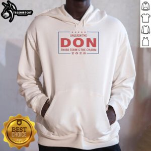Hot Unleash The Don Third Terms The Charm 2028 Hoodie in black, featuring bold graphic design and modern fit.