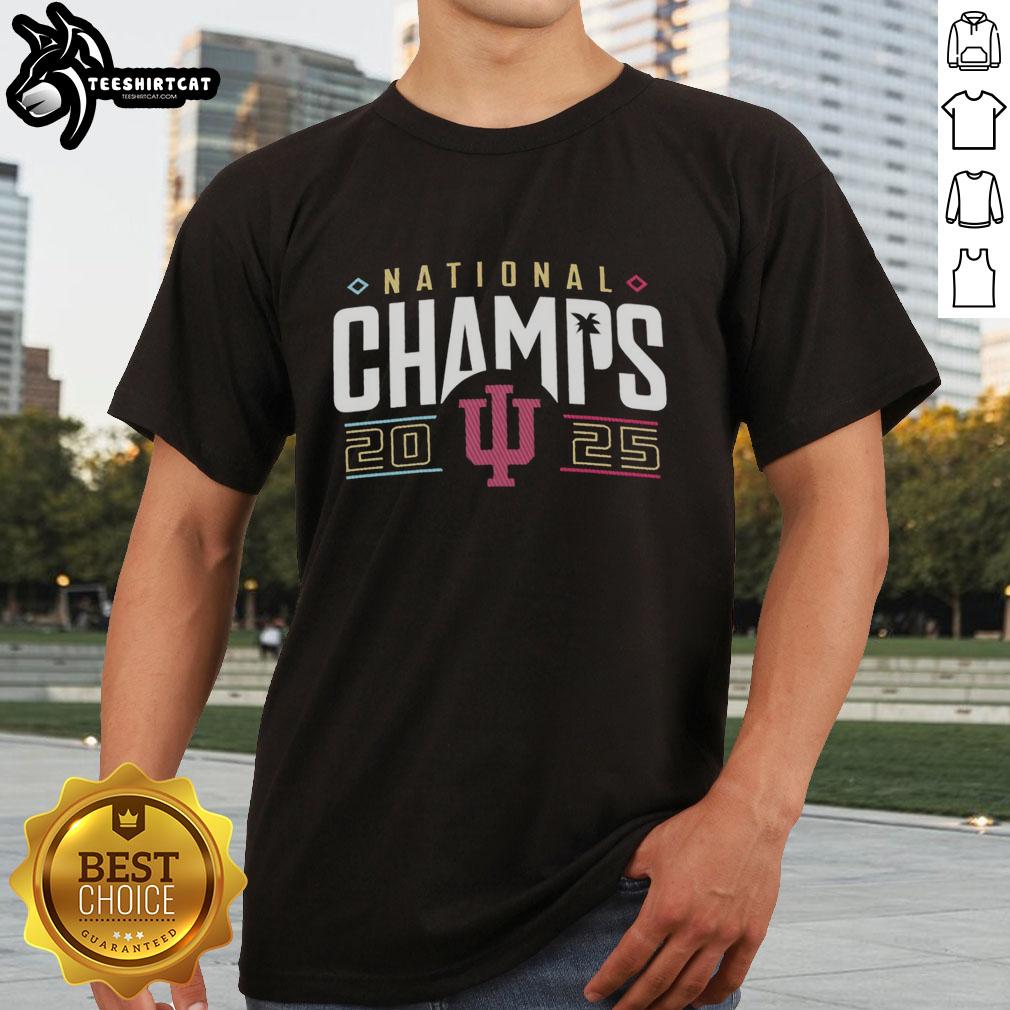 Alt Text: Nice Indiana Hoosiers National Champions 2025 T-Shirt featuring bold logo and vibrant colors for fans.