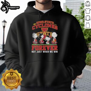 Nice Peanuts Snoopy and Friends Iowa State Cyclones hoodie, perfect for fans celebrating team spirit year-round.