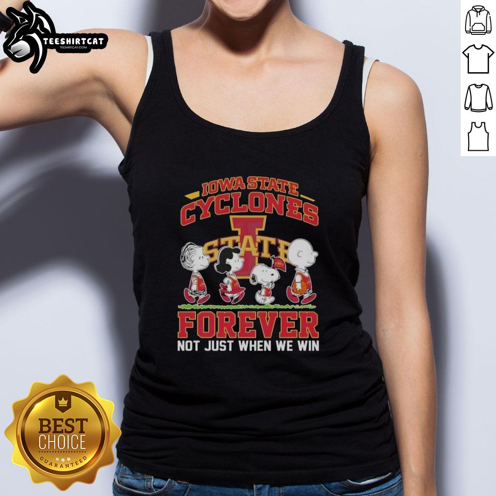 Nice Peanuts Snoopy and Friends Iowa State Cyclones tank top, celebrating fandom with a fun design, perfect for game days.