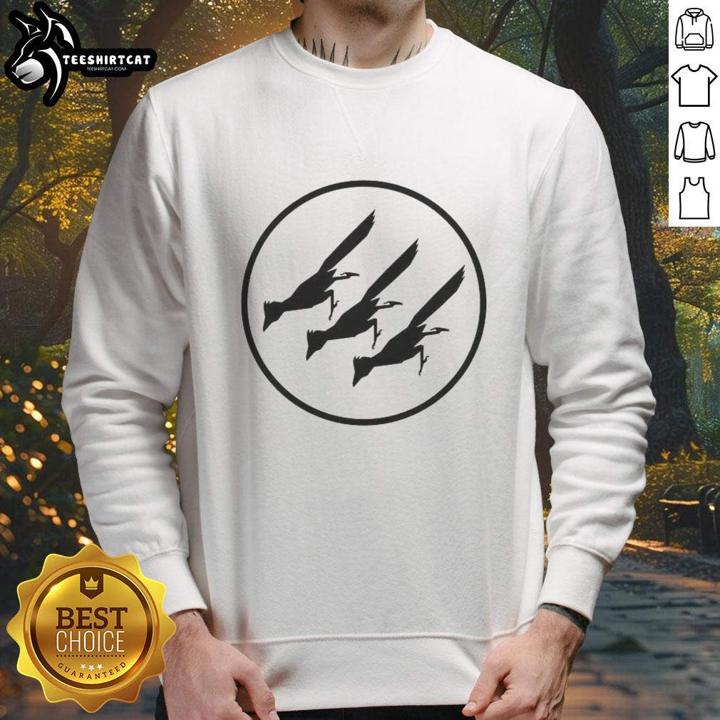 Alt Text: Nice Roadrunner Iron Front Logo Sweatshirt featuring a stylish design, perfect for casual wear and fans of unique apparel.