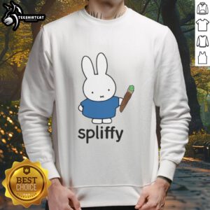 Cozy Nice Spliffy Bunny Sweatshirt featuring a playful bunny design, perfect for casual wear and animal lovers.