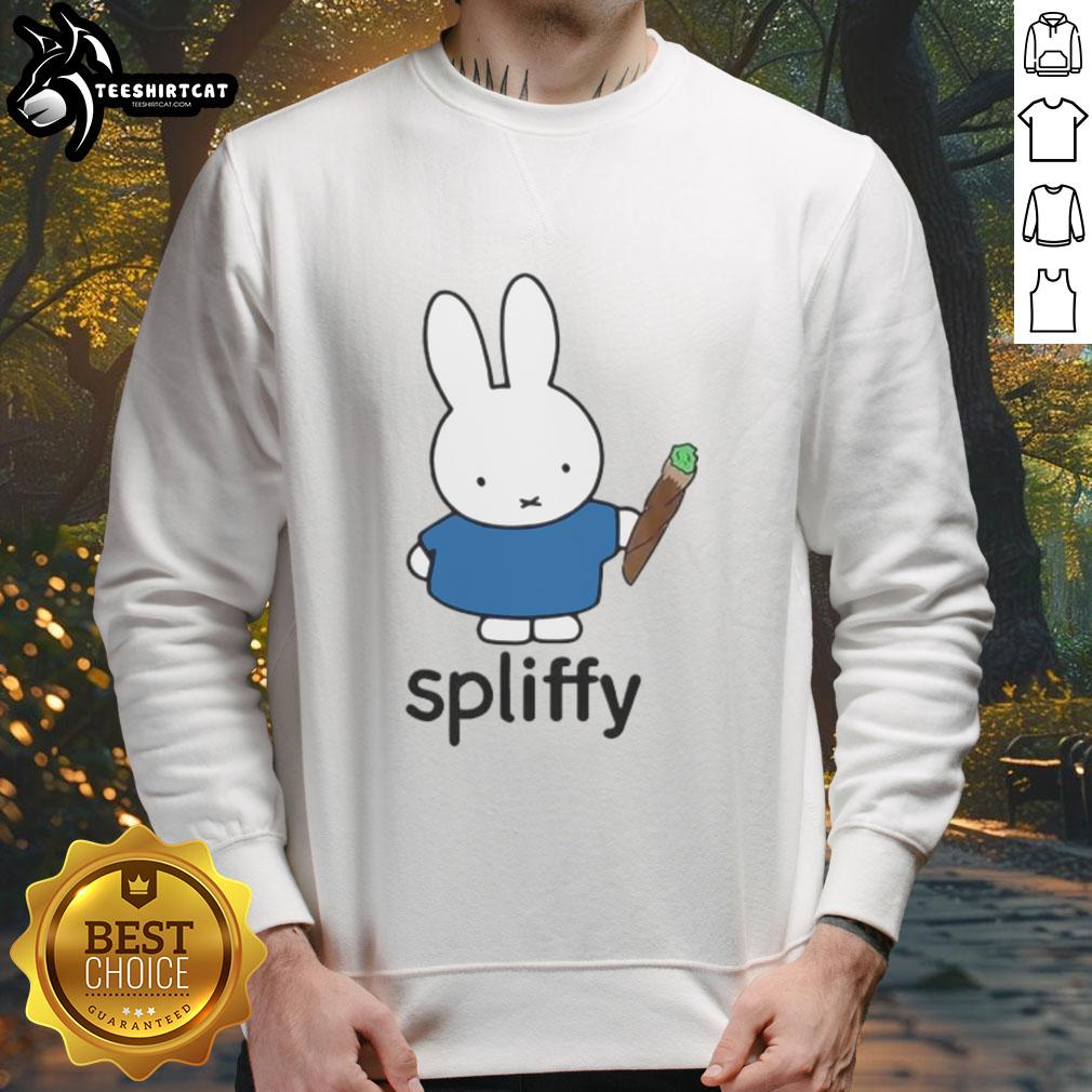 Cozy Nice Spliffy Bunny Sweatshirt featuring a playful bunny design, perfect for casual wear and animal lovers.