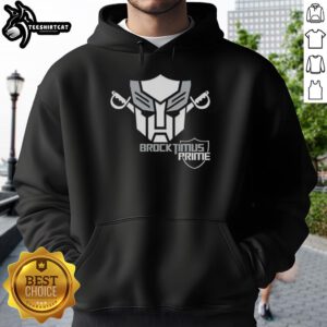 Official Brock Optimus Prime Transformer parody logo hoodie featuring Las Vegas Raiders design, perfect for fans.
