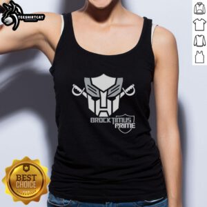 Official Brock Optimus Prime Transformer parody logo tank top featuring Las Vegas Raiders design for fans and collectors.