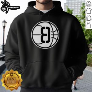 Official Brooklyn Nets Ed8 Logo Hoodie featuring the team's logo and sleek design for fans and players alike.