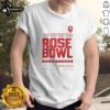 Alt Text: Indiana Hoosiers Logo T-Shirt celebrating 2025 Rose Bowl Game Champions - Official CFP merchandise.