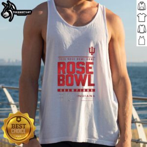 Indiana Hoosiers logo tank top celebrating the 2025 Rose Bowl Game champions, perfect for fans and collectors.