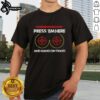 Official Passengerinstruction 'Press 'Em Here And Hang On Tight' T-Shirt featuring bold text design for fun rides.