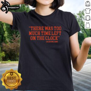 Chicago Bears Ladies Tee featuring D.J. Moore design 'There Was Too Much Time On The Clock' with cheese grater graphic.