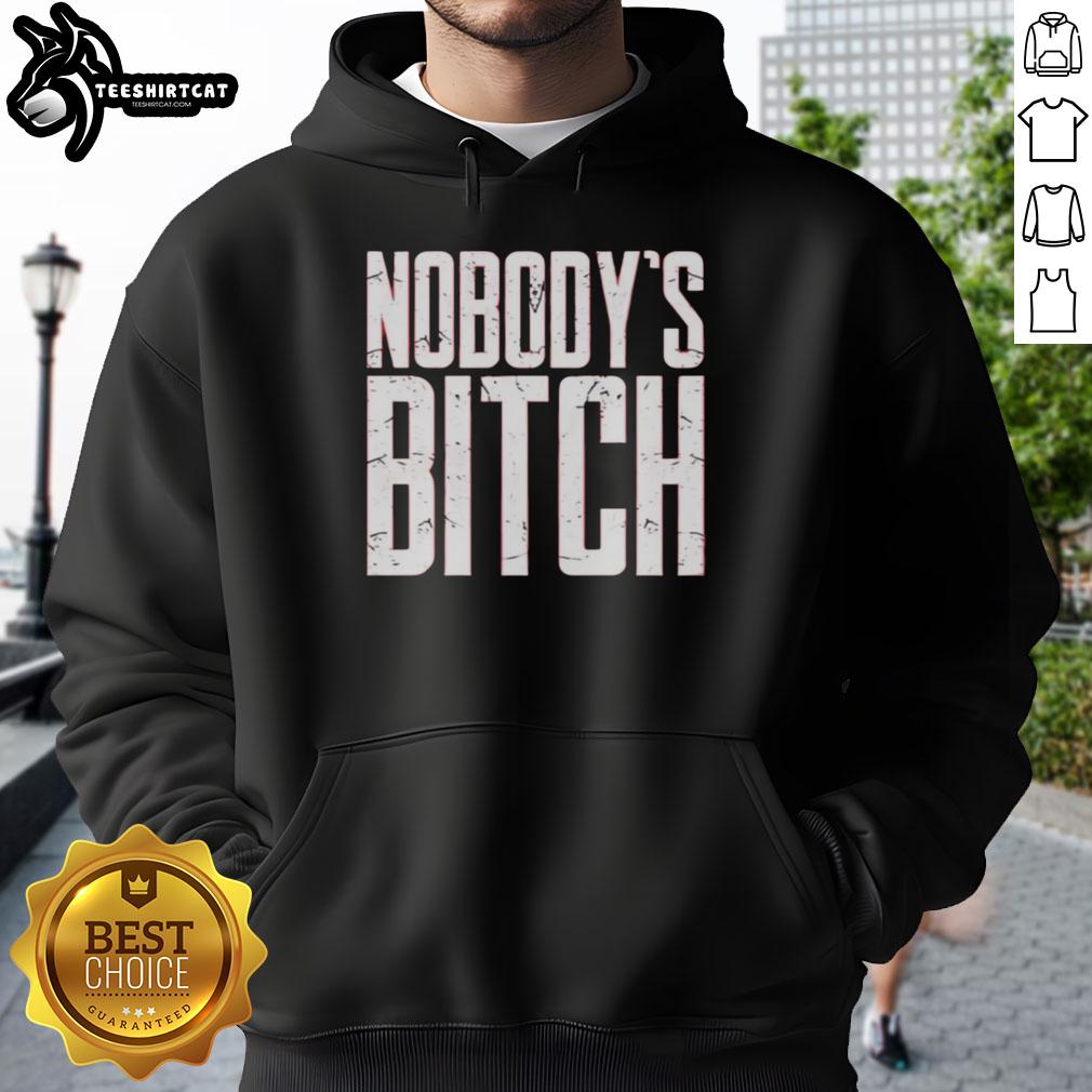 Alt Text: Original Jimmy Uso Nobody's Bitch Hoodie in black, showcasing bold graphic design and comfortable fit for fans.