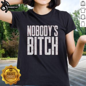 Original Jimmy Uso Nobody's Bitch ladies tee featuring bold graphic design for wrestling fans and streetwear enthusiasts.