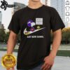 Original Minnesota Vikings Are Number One Just Bow Down Snoopy T-Shirt featuring Snoopy in Vikings gear, perfect for fans.