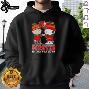 Original Peanut Snoopy and Charlie Brown hoodie for Tampa Bay Buccaneers fans, celebrating loyalty beyond just victories.