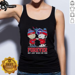 Original Peanut Snoopy and Charlie Brown tank top for Tennessee Titans fans, celebrating loyalty beyond wins.
