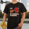 Alt Text: Original The Dan Le Batard Show If U Know U Know T-Shirt featuring bold text design on a casual tee.