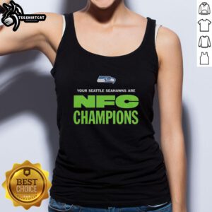Original Seattle Seahawks NFC Champions logo tank top, showcasing team pride and championship spirit.