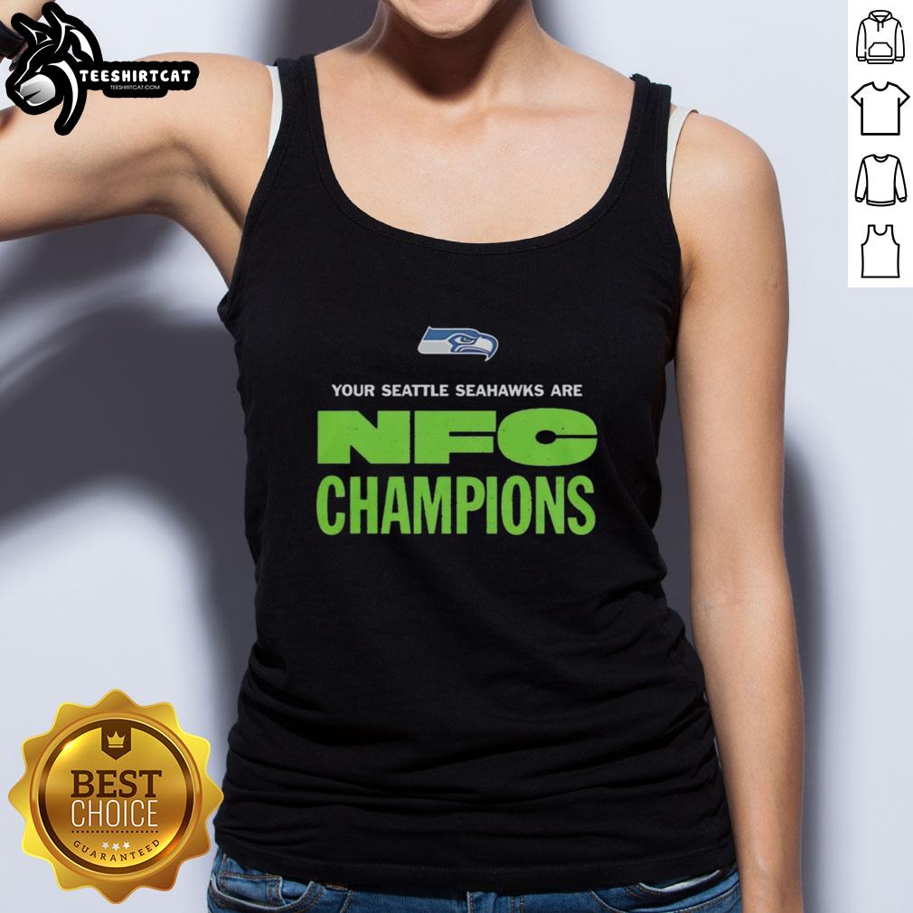Original Seattle Seahawks NFC Champions logo tank top, showcasing team pride and championship spirit.