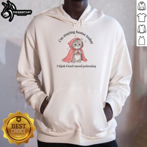 Cozy hoodie featuring a playful cat design, perfect for staying home with humor. Shop the Premium Cat hoodie today!