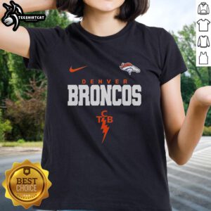Premium Denver Broncos NFL Elvis Presley fan ladies tee featuring vibrant team colors and stylish design.
