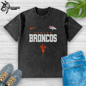 Premium Denver Broncos NFL Elvis Presley fan washed t-shirt showcasing a vintage design perfect for football enthusiasts.