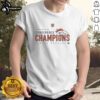 Premium Denver Broncos Super Bowl 50 Conference Champions T-Shirt featuring team logo and championship graphics.