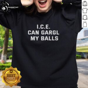 Premium Gaming Disorder Pawg I.C.E. Can Gargle My Balls Sweatshirt featuring a fun graphic design for gamers.