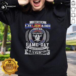 Alt Text: Premium sweatshirt for Las Vegas Raiders fans, perfect for game day, showcasing team spirit in Colorado.