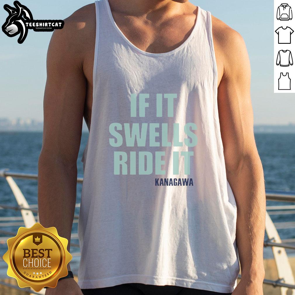 Premium If It Swells Ride It Kanagawa Tank Top featuring a stylish design for summer fashion and water sports enthusiasts.