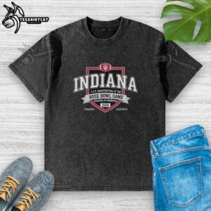 Premium Indiana Hoosiers Football CFP Quarterfinal at the Rose Bowl Game Prudential Washed T-Shirt for fans.