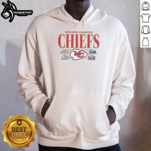 Premium Kansas City Chiefs NFL Super Bowl Champions vintage logo hoodie, showcasing team pride and championship spirit.