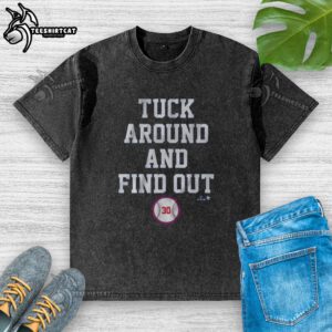 Premium Kyle Tucker Tuck Around and Find Out LA washed t-shirt in vibrant colors, perfect for casual fans and stylish wear.