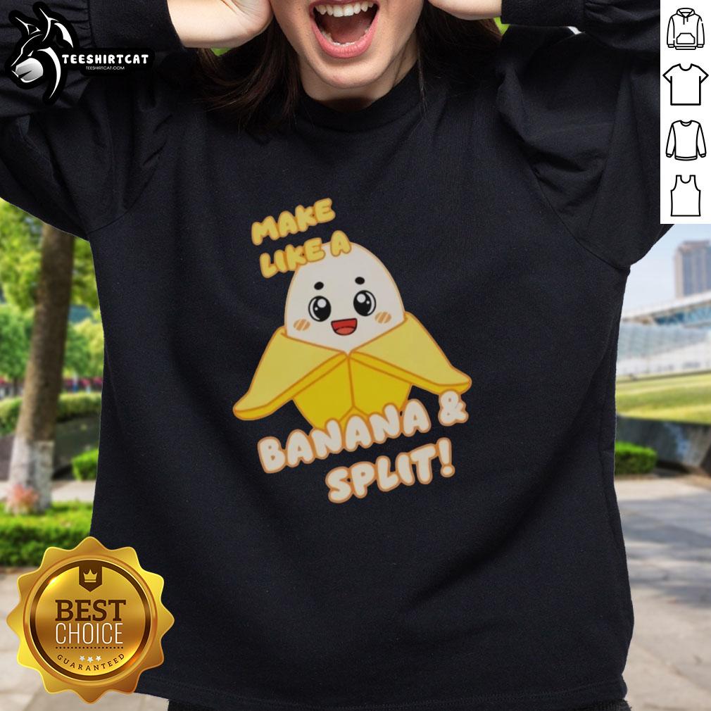 Premium Lankybox Banana Split sweatshirt featuring vibrant design and cozy fit, perfect for fans of Lankybox merchandise.
